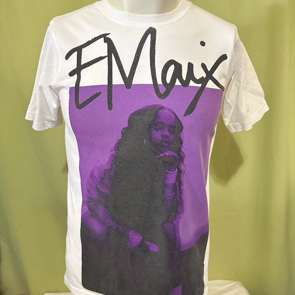 Ella Mai Musician Singer On Tour Men's White T Shirt Small Jayson Tatum Bishop &